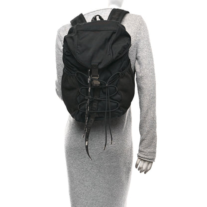 Celine Gabardine Logo Web Trekking Medium Backpack Black 2 of 9
