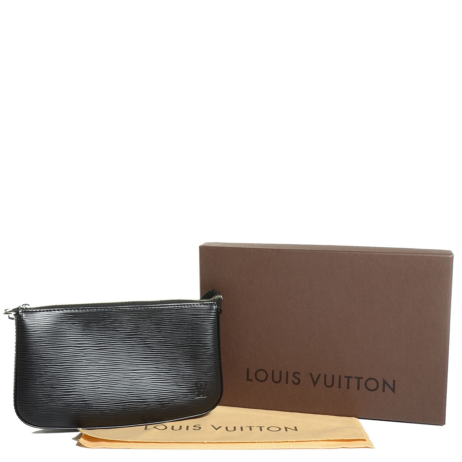 Louis Vuitton Epi Pochette Accessories NM Black 5 of 9