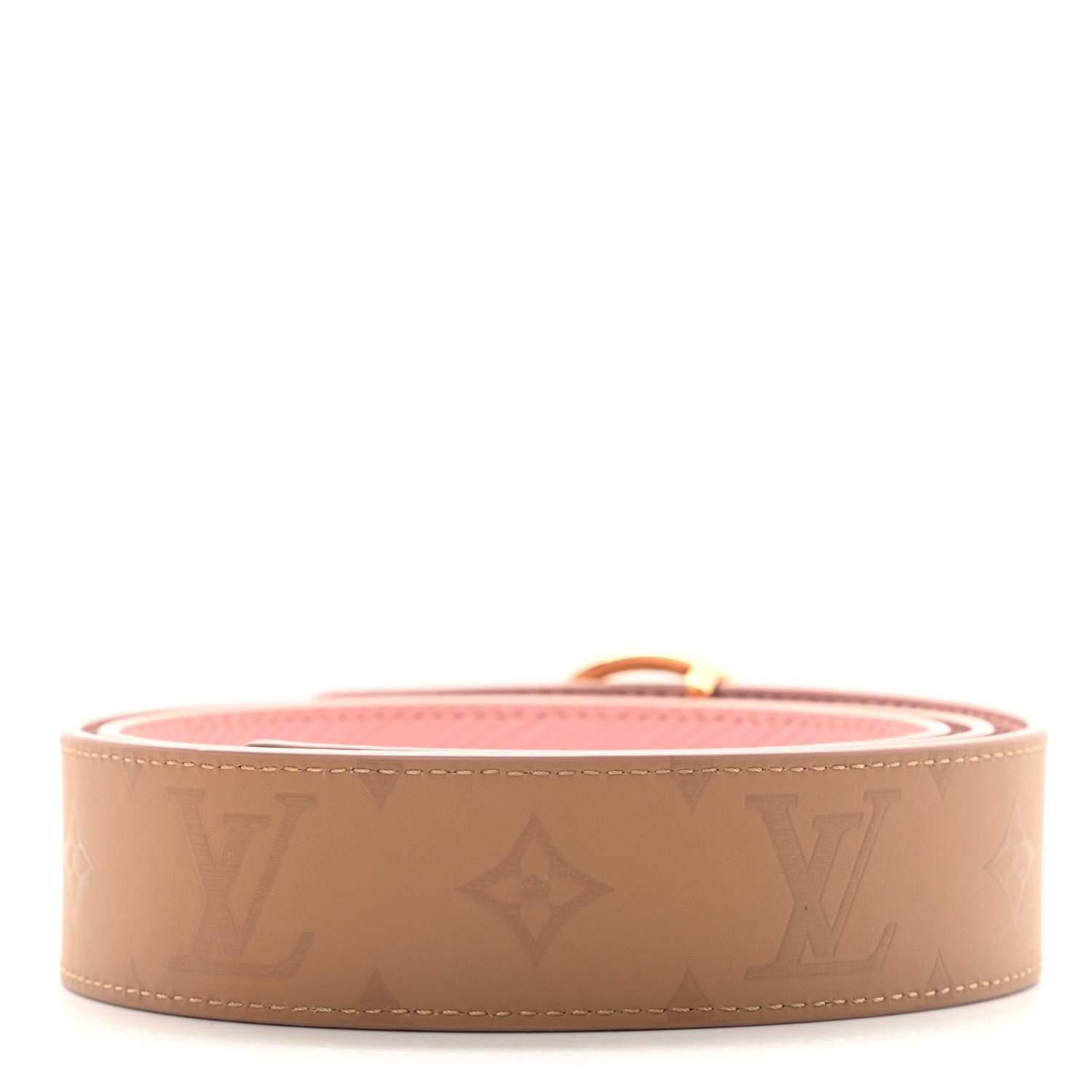 Louis Vuitton Monogram Epi 35mm LV Circle Reversible Belt 90 36 Rose Ballerine 2 of 5
