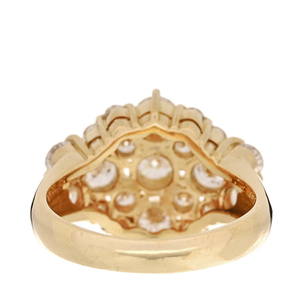 Parker & West by FASHIONPHILE 18K Yellow Gold Diamond 2.03ctw Cluster Cocktail Ring  47 4 4 of 10