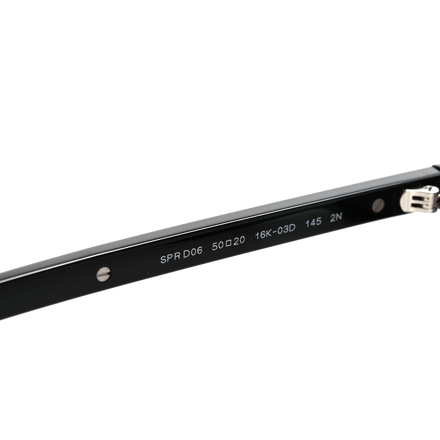Acetate Oval Sunglasses SPR D06 Black