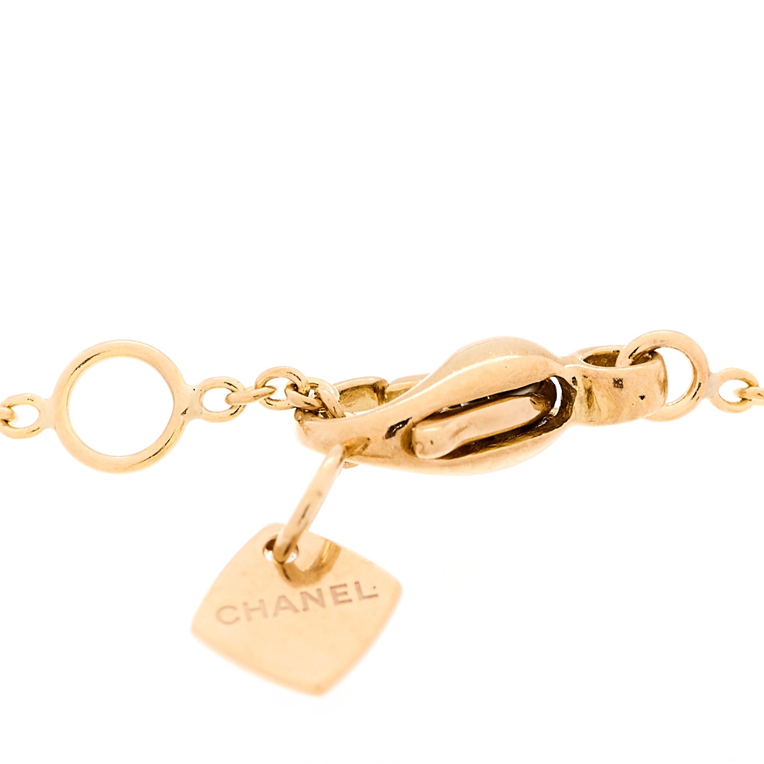 Chanel 18K Yellow Gold Coco Crush Station Bracelet 1741386