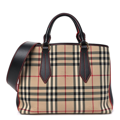 Burberry Horseferry Check Medium Ballingdon Tote Honey Black 1 of 9