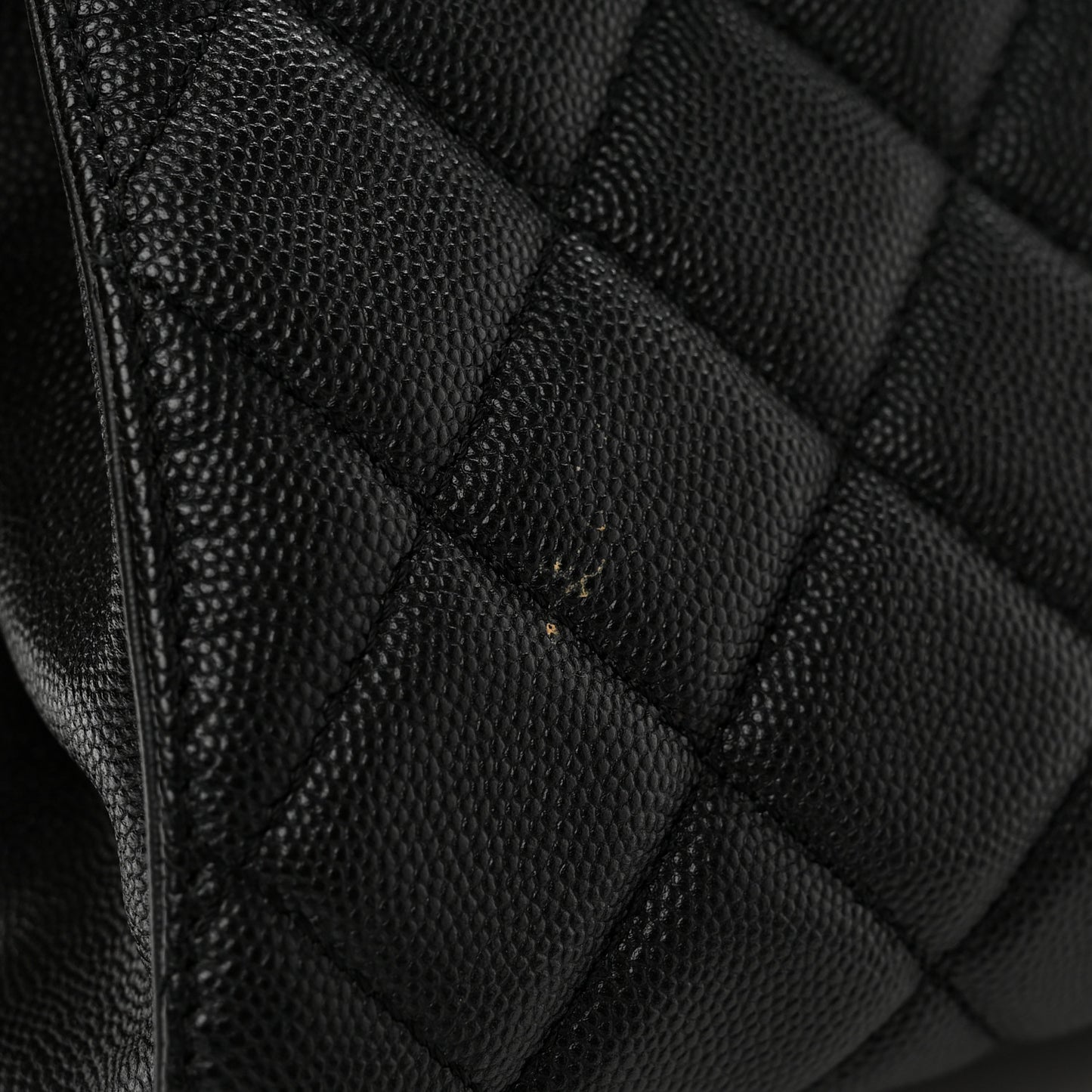 Caviar Quilted Small CC Bucket Bag Black