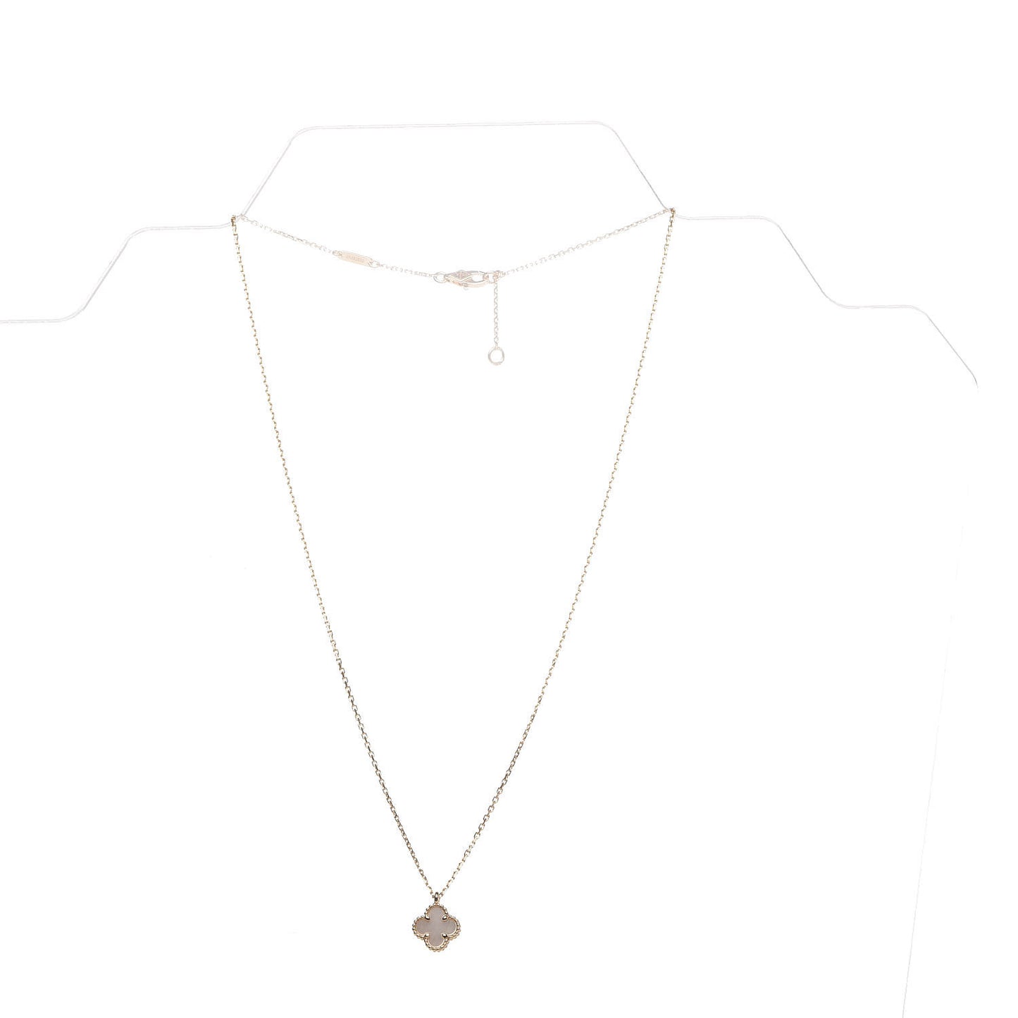 18K Yellow Gold Mother of Pearl Sweet Alhambra Pendant Necklace