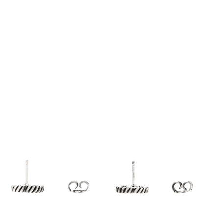 Gucci Sterling Silver Torchon Double G Earrings 3 of 5