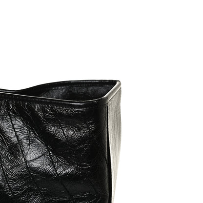 Saint Laurent Crinkled Calfskin Matelasse Monogram Large Niki Shopper Tote Black 15 of 16