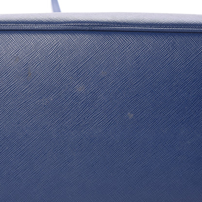 Prada Saffiano Lux Medium Tote Bluette 16 of 17