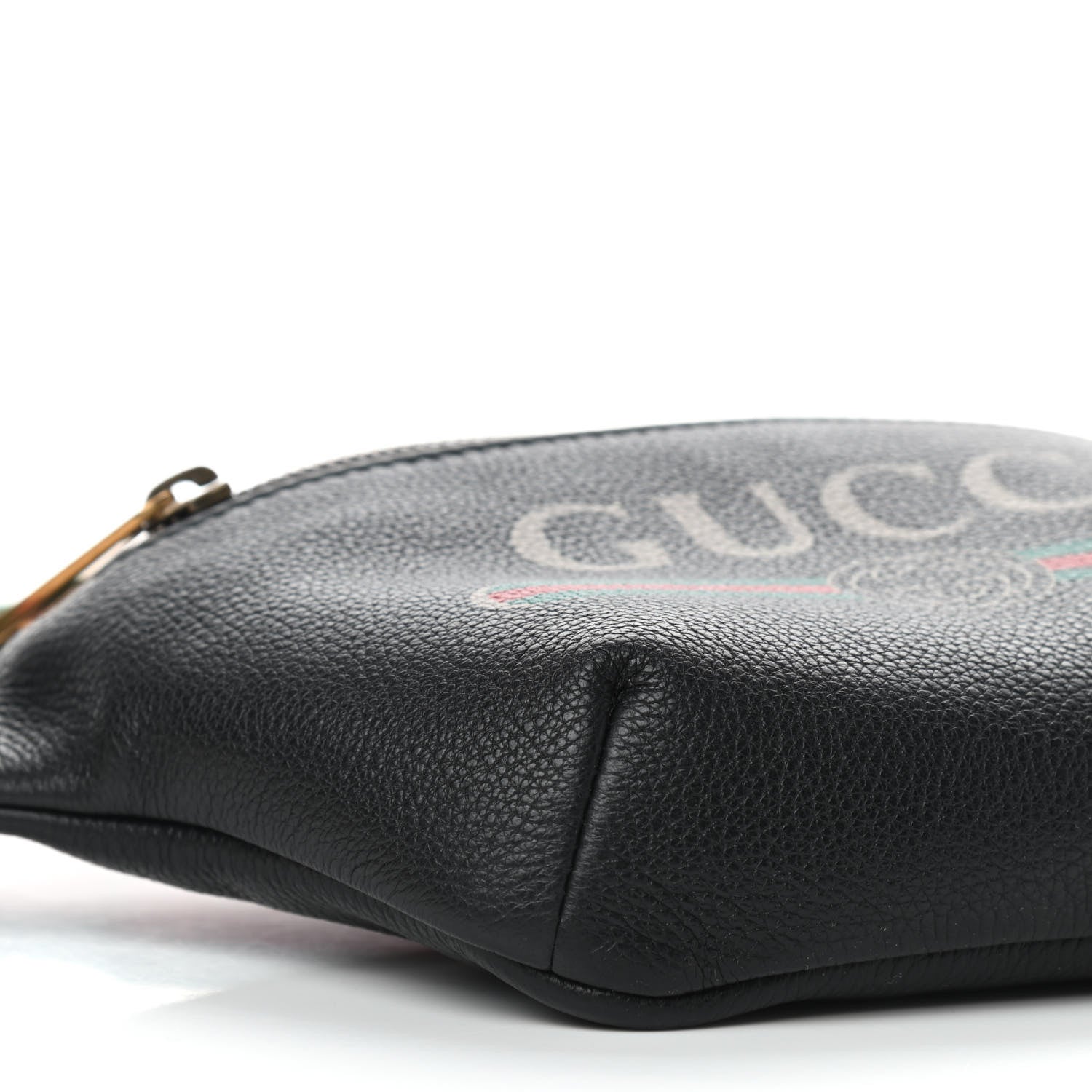 Gucci Grained Calfskin Small Logo Belt Bag Black 6 of 9