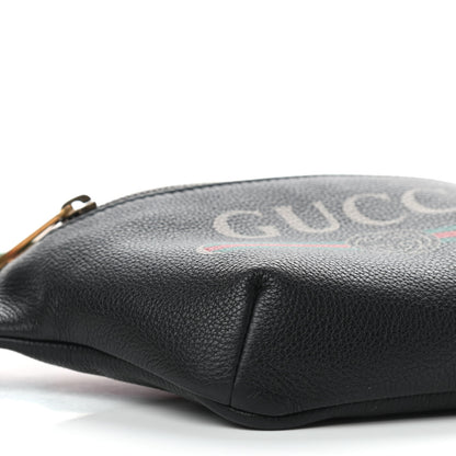 Gucci Grained Calfskin Small Logo Belt Bag Black 6 of 9