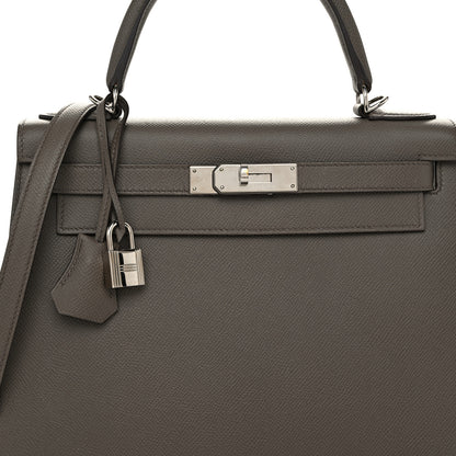 Hermes Epsom Kelly Sellier 28 Etain 8 of 12