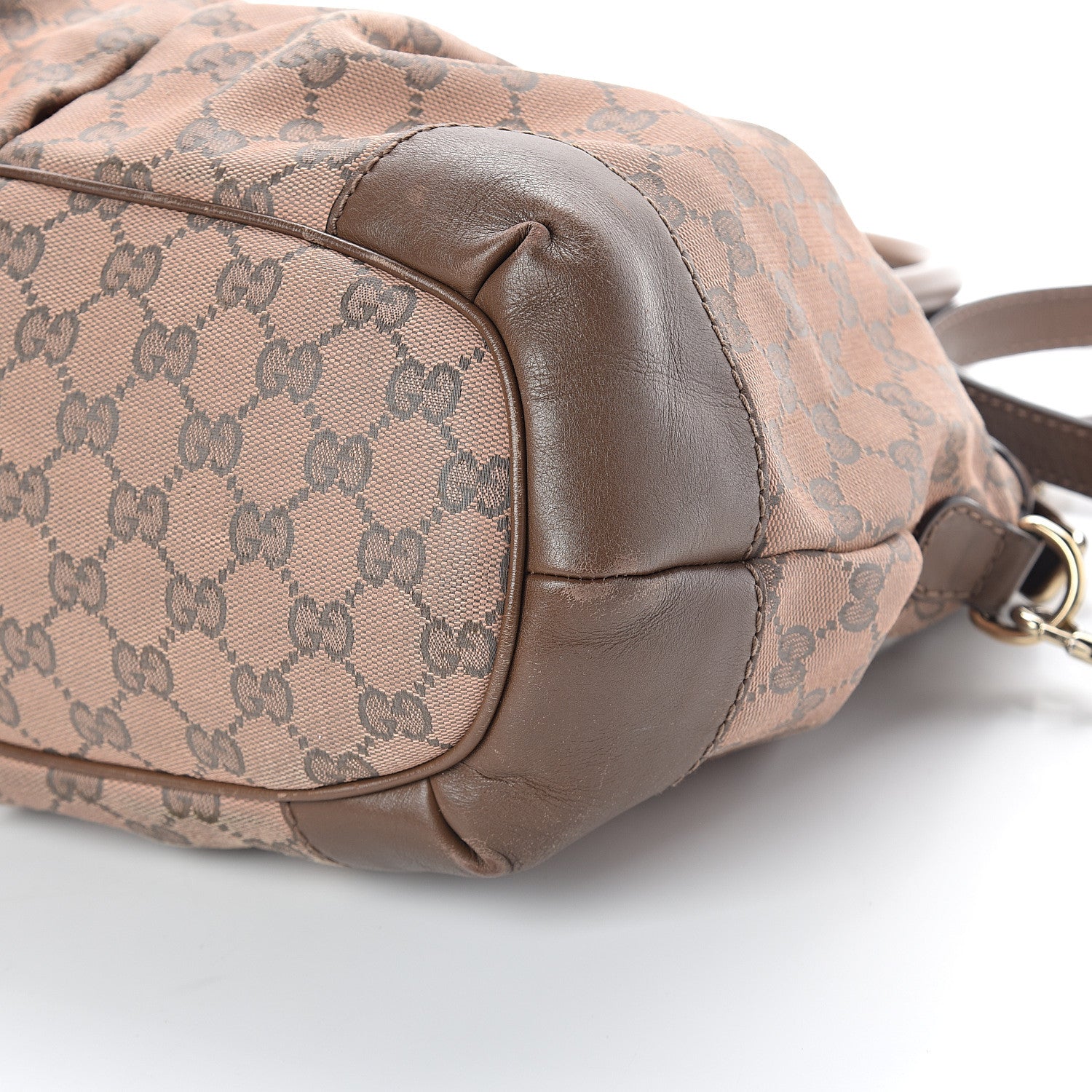 Gucci Monogram Medium Sukey Top Handle Bag Beige Brown 9 of 9