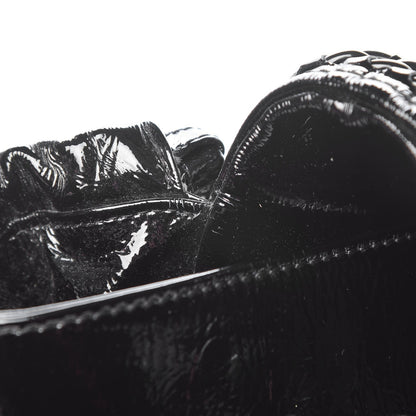 Chanel Crinkled Patent Modern Chain Flap Black 11 of 14