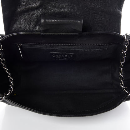 Chanel Calfskin Diamond Stitch Accordion Flap Black 5 of 9