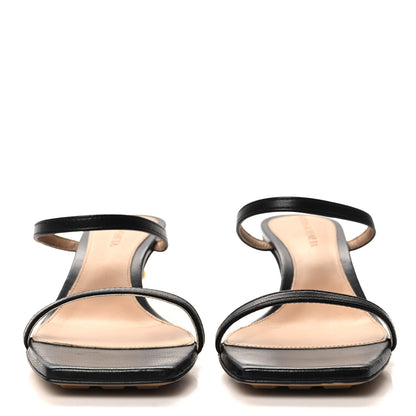 Bottega Veneta Lambskin Knot Mules Sandals 35.5 Black 2 of 7