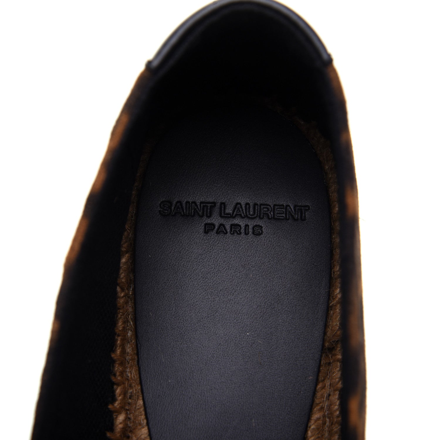 Saint Laurent Suede Leopard Print Espadrilles 36.5 Natural 8 of 13