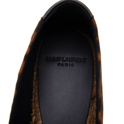 Saint Laurent Suede Leopard Print Espadrilles 36.5 Natural 8 of 13