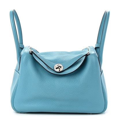 Hermes Taurillon Clemence Lindy 26 Bleu Du Nord 1 of 11