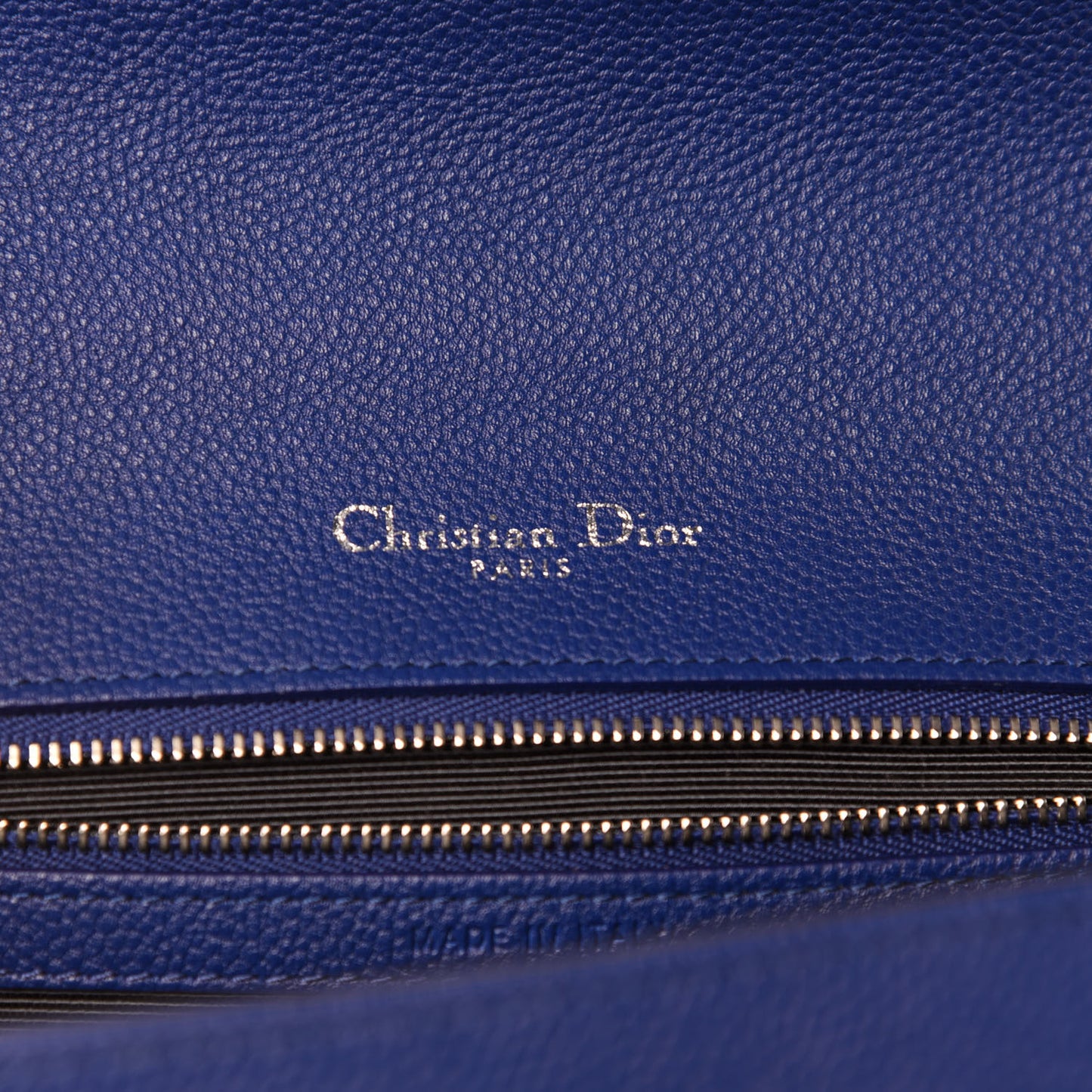 Grained Calfskin Medium Diorama Flap Bag Bleu De Minuit