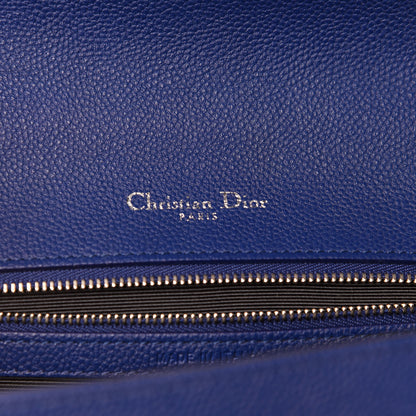 Christian Dior Grained Calfskin Medium Diorama Flap Bag Bleu De Minuit 9 of 13