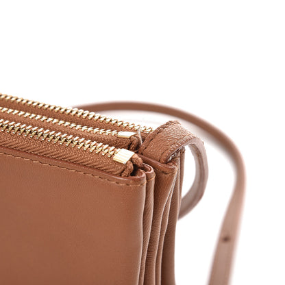 Celine Lambskin Small Trio Crossbody Bag Tan 8 of 11
