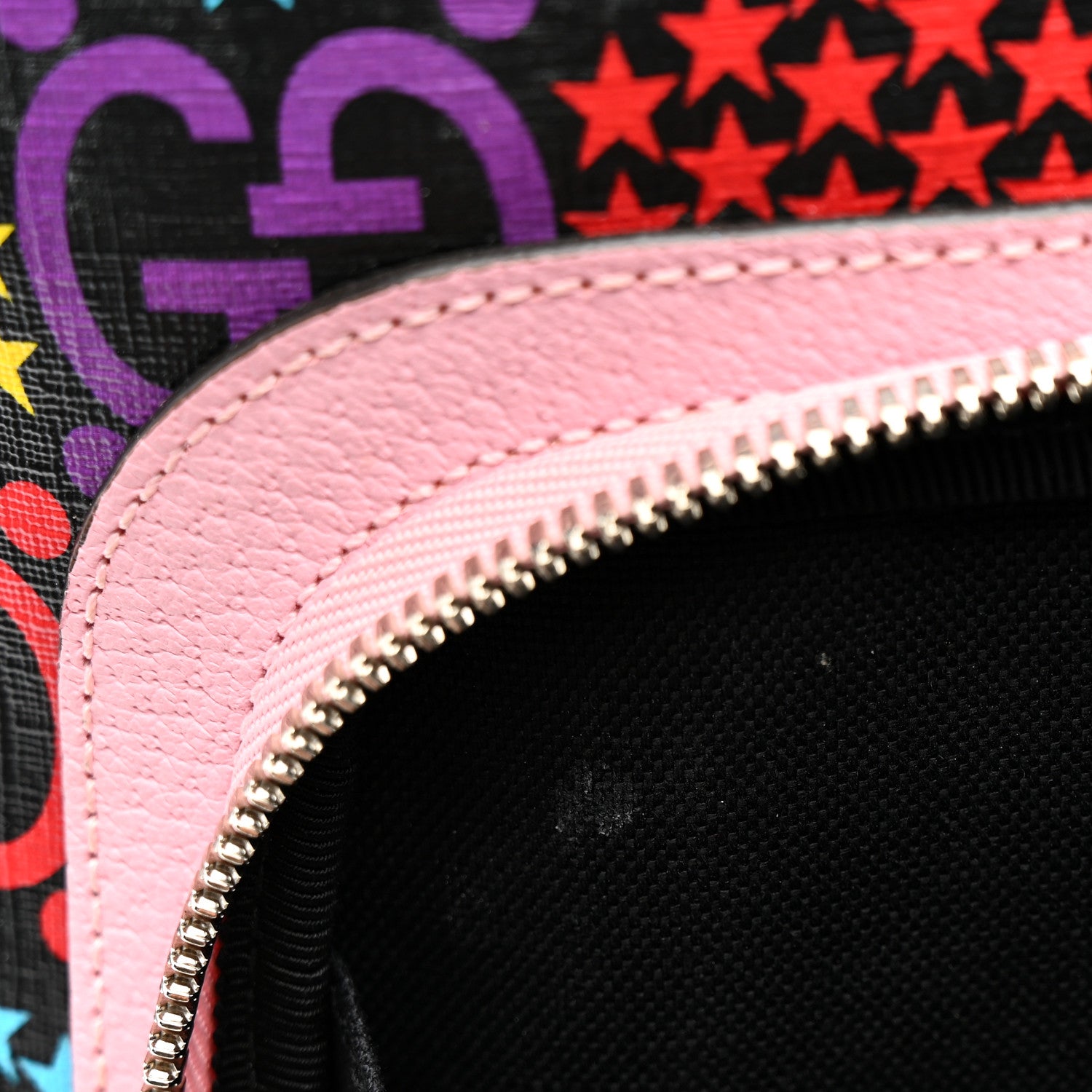 Gucci GG Supreme Monogram Psychedelic Small Day Backpack Black Multicolor Sugar Pink 12 of 13
