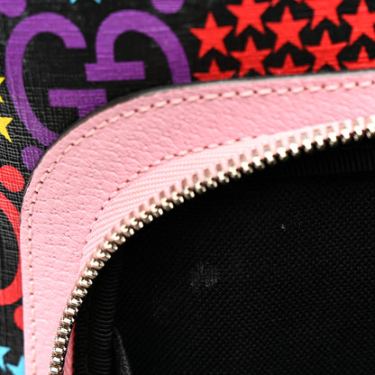 Gucci GG Supreme Monogram Psychedelic Small Day Backpack Black Multicolor Sugar Pink 12 of 13
