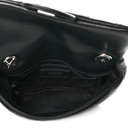 Chanel Calfskin Quilted CC Uniform Flap Belt Bag Black 4 of 10