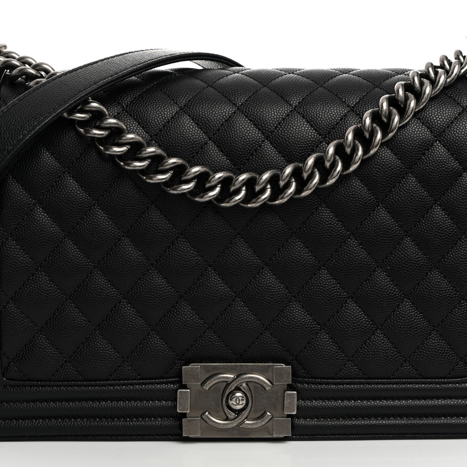 Chanel Caviar Quilted New Medium Boy Flap Black 8 of 10