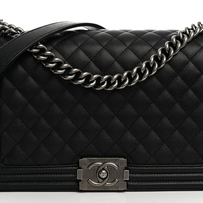 Chanel Caviar Quilted New Medium Boy Flap Black 8 of 10