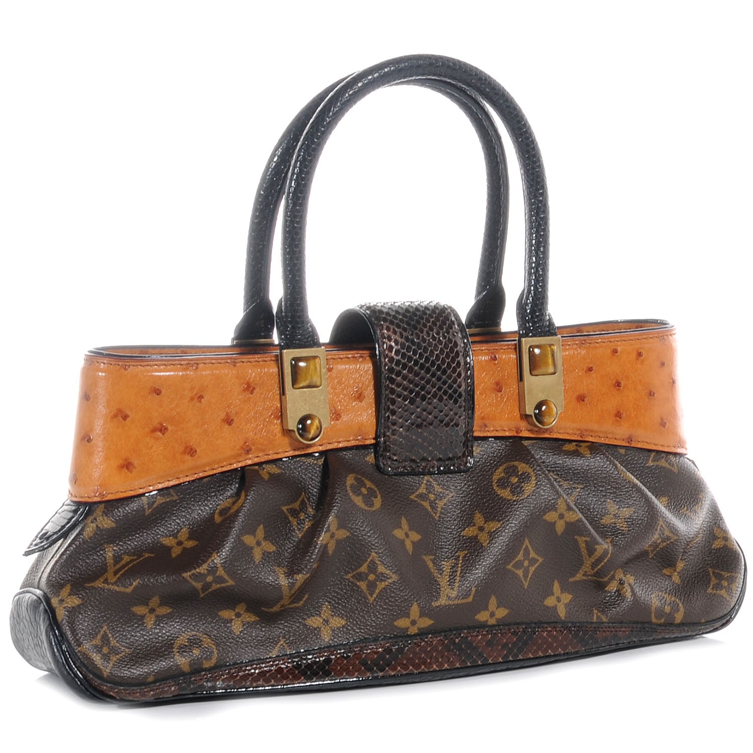 Louis Vuitton Monogram Waltz Macha Exotic Ostrich Bag 3 of 7