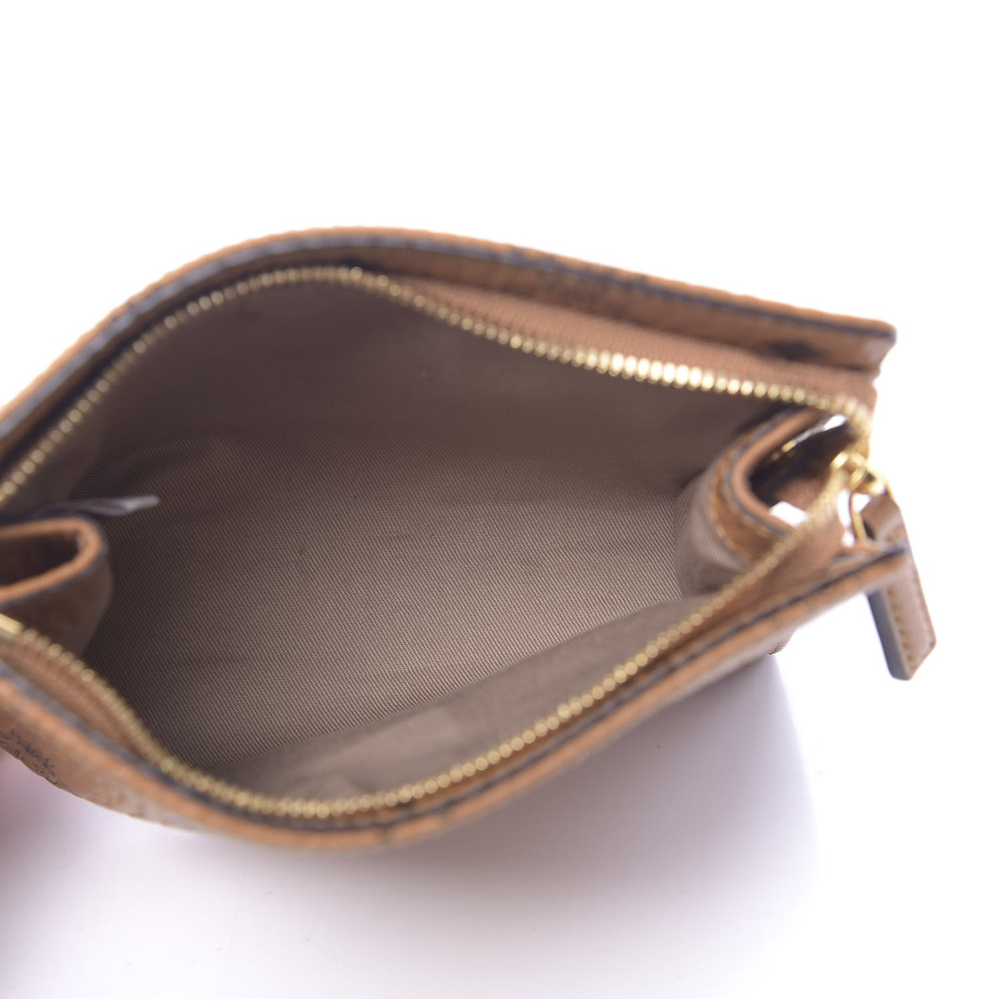 Visetos Small Zip Pouch Cognac