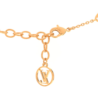 Louis Vuitton Metal Louisette Necklace Gold 7 of 7