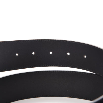 Gucci Textured Dollar Calfskin Nickel Double G 40mm Belt 85 34 Black 5 of 6