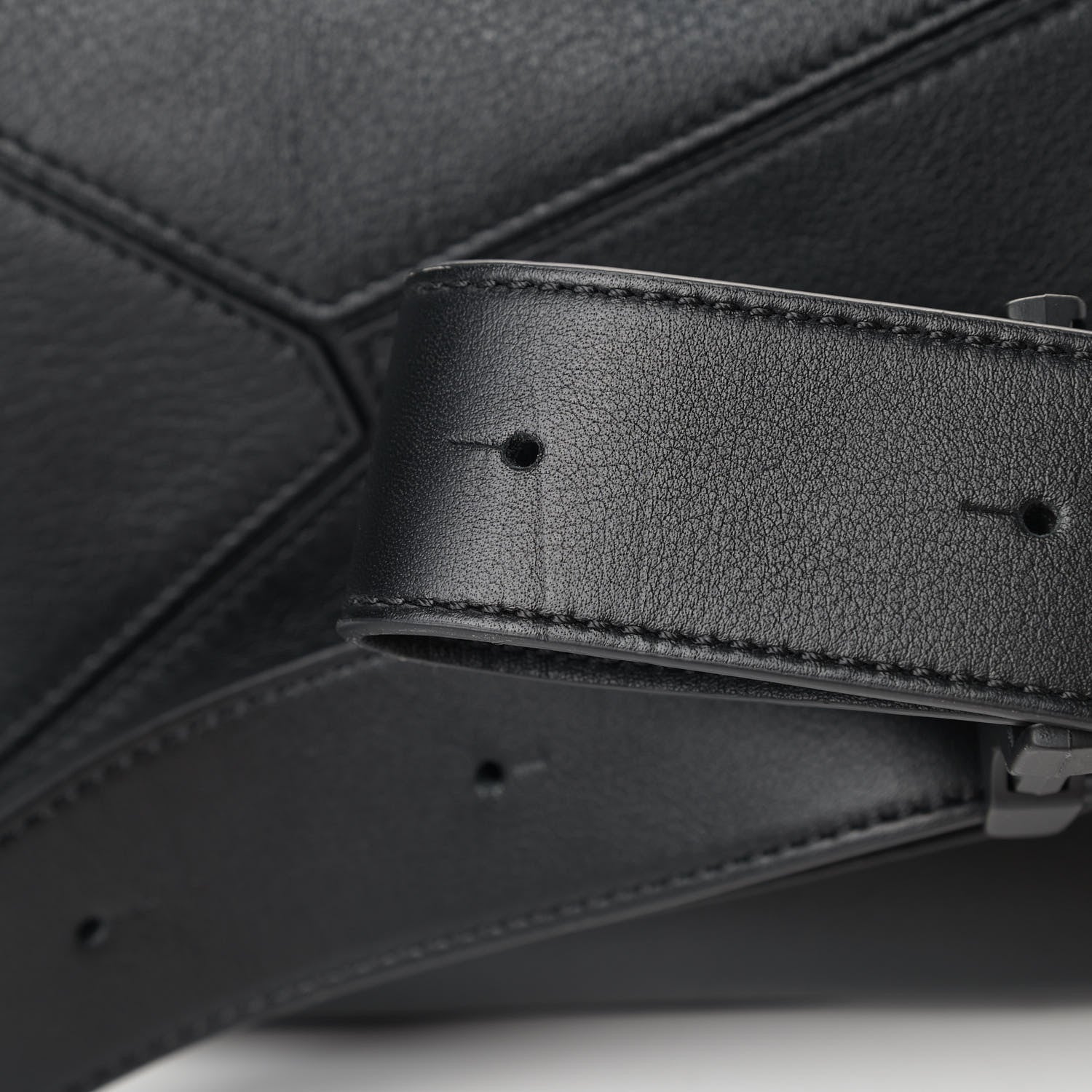 Loewe Calfskin Pansies Small Puzzle Bumbag Black 5 of 5