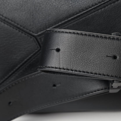 Loewe Calfskin Pansies Small Puzzle Bumbag Black 5 of 5
