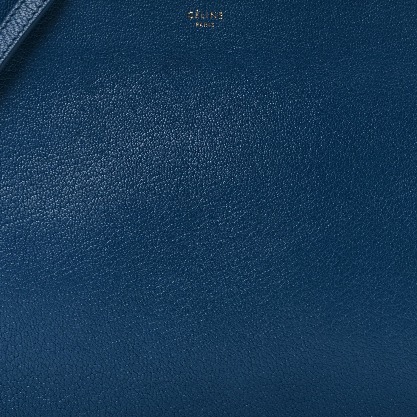Goatskin Large Trio Crossbody Bag Metallic Blue