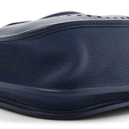 Hermes Taurillon Clemence EVELYNE III PM Bleu Encre 10 of 11