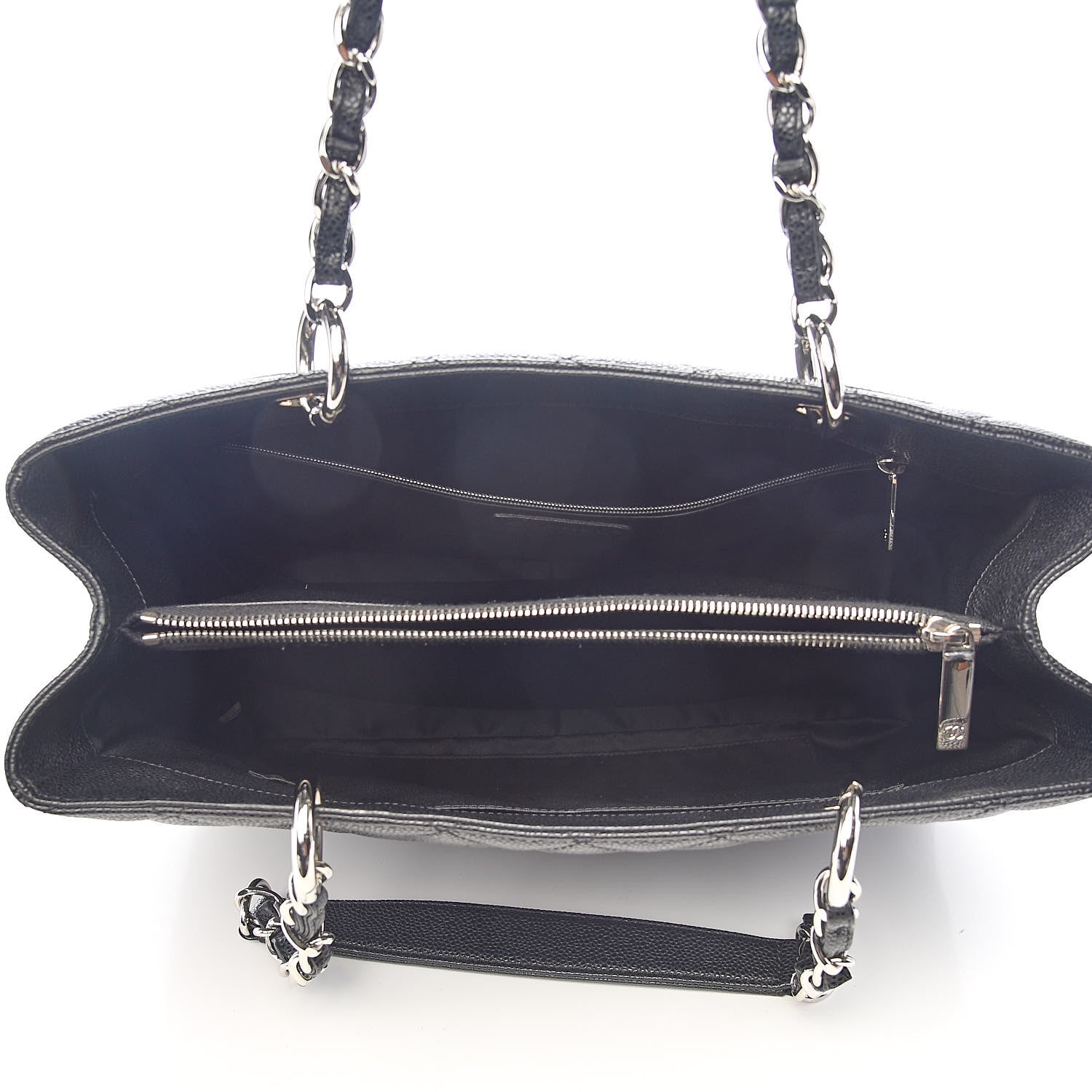 Chanel Caviar Quilted Grand Shopping Tote GST Black 5 of 12