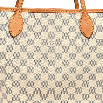 Louis Vuitton Damier Azur Neo Neverfull MM Rose Ballerine 8 of 10