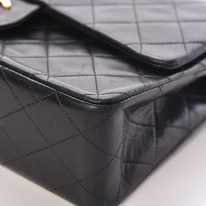 Chanel Lambskin Quilted Medium Double Flap Black 11 of 19
