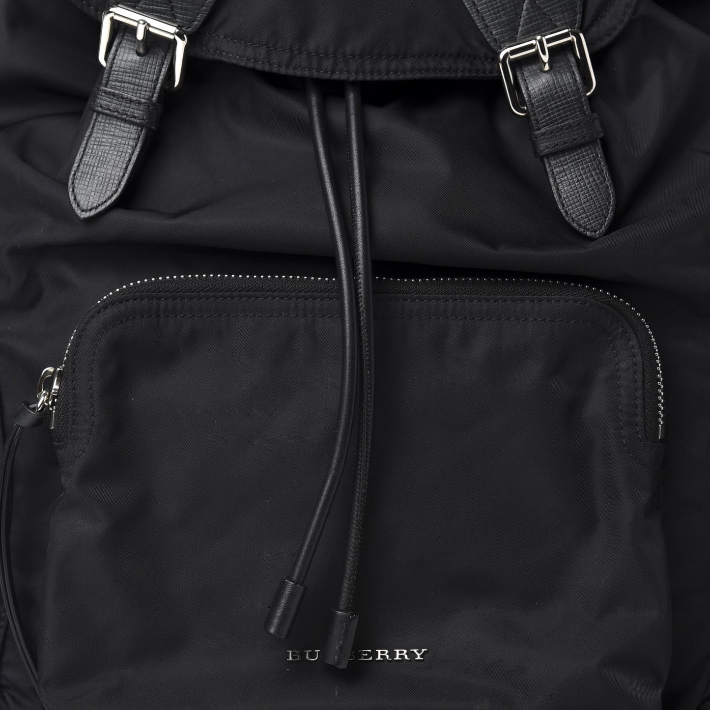 Technical Nylon Large Rucksack Backpack Black