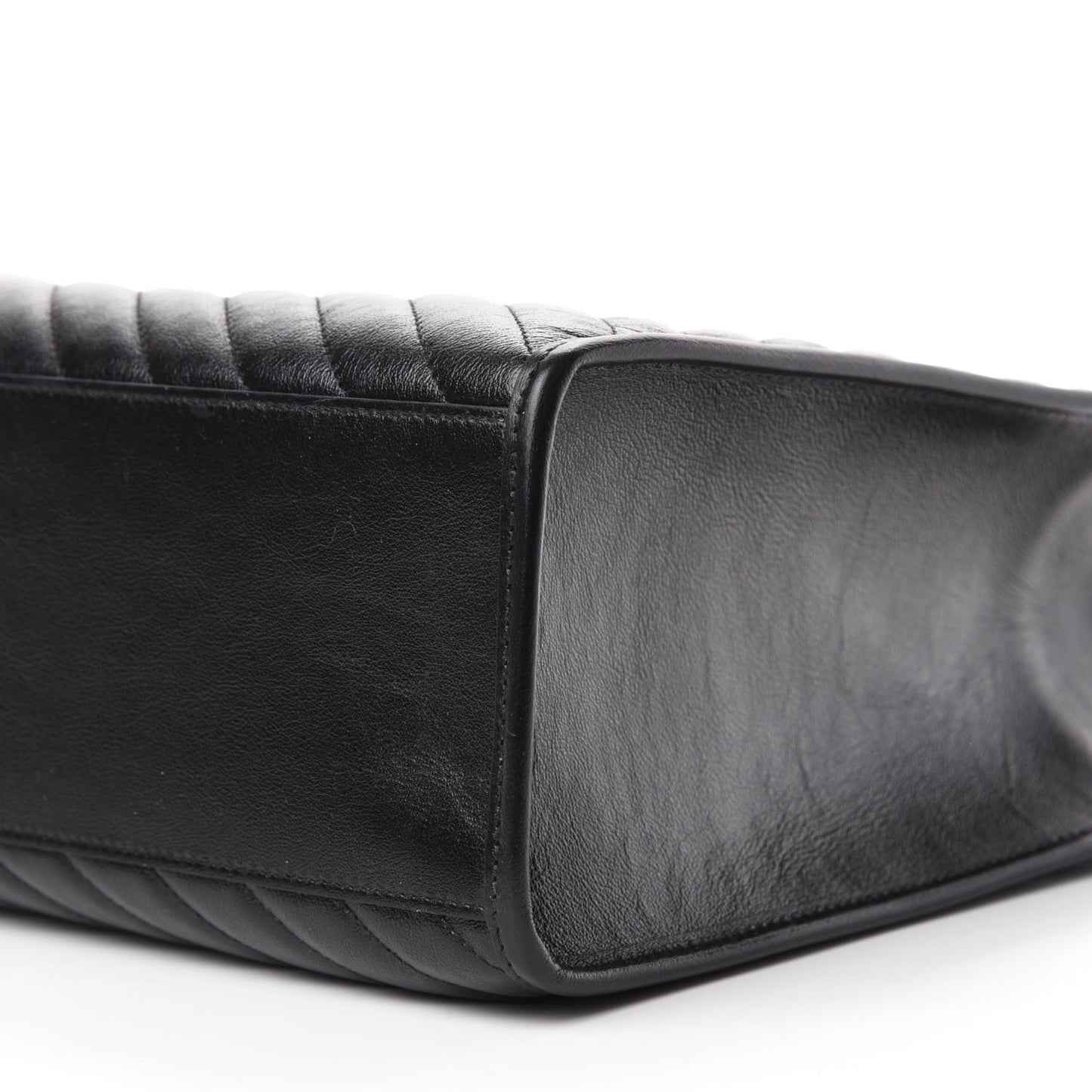 Azalea Calfskin Matelasse Diagonal GG Marmont Tote Bag Black