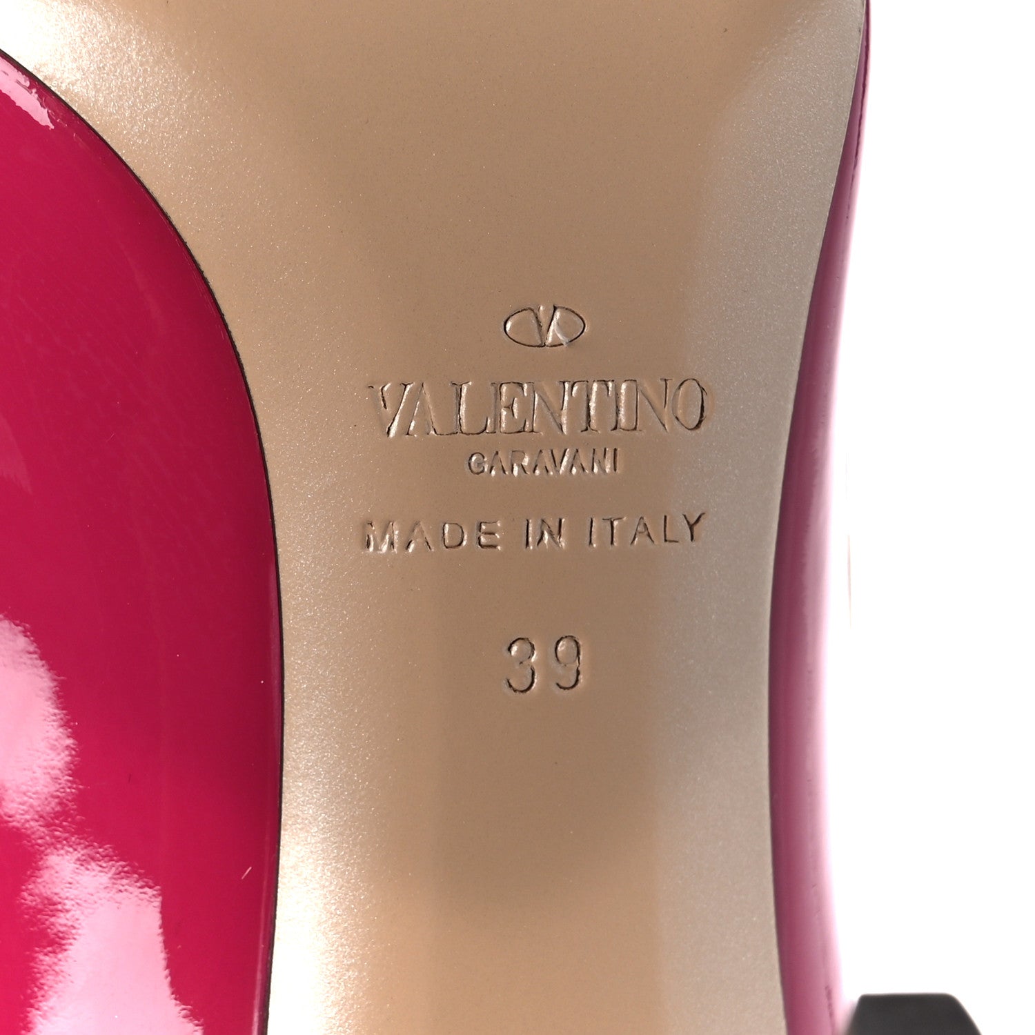 Valentino Garavani Patent Rockstud 100mm Pumps 39 Deep Cyclamin Poudre 6 of 9