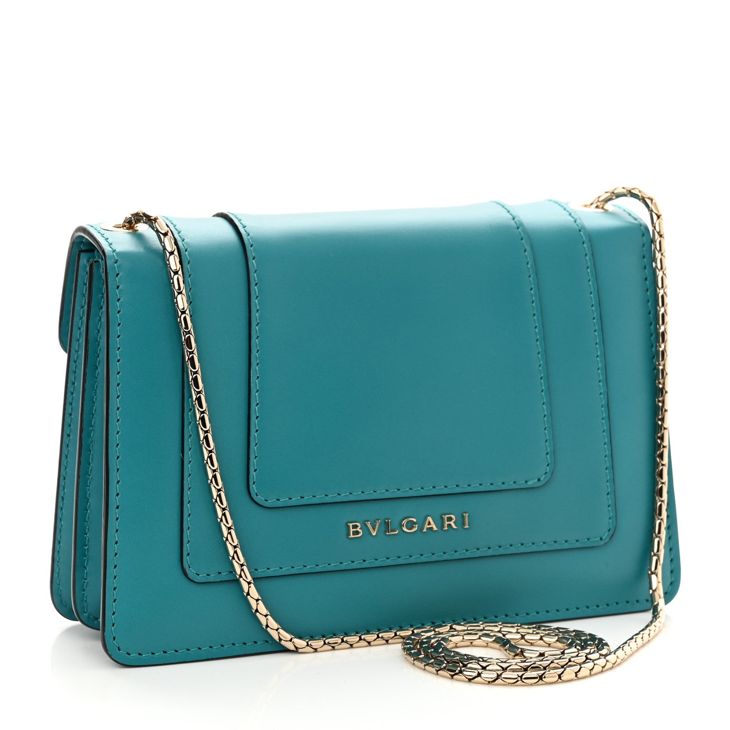 Bulgari Calfskin Serpenti Forever Small Crossbody Bag Green 4 of 11