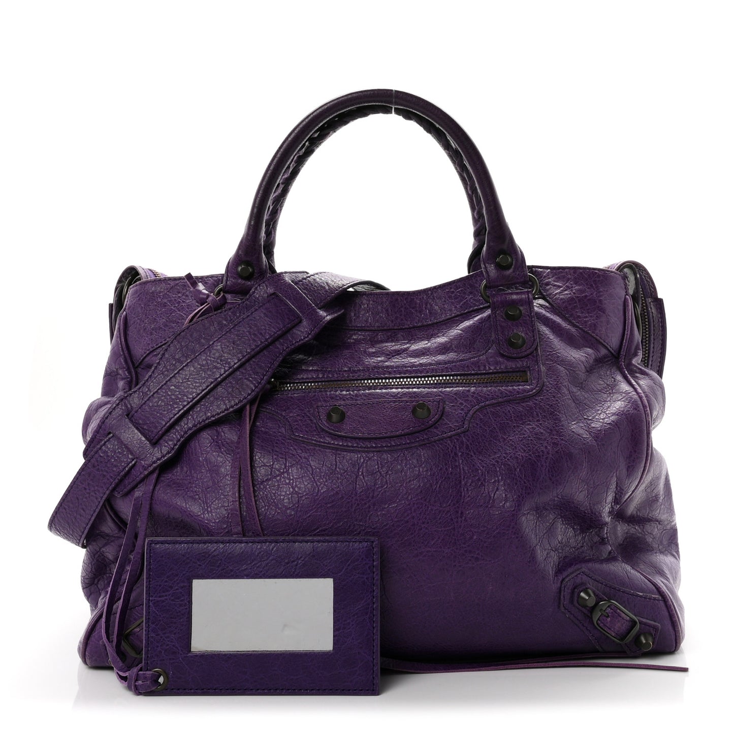Agneau Classic Hardware Velo Dark Violet