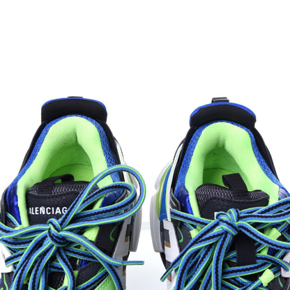 Balenciaga Mesh Nylon Mens Track Sneakers 39 Black Blue Green 10 of 10