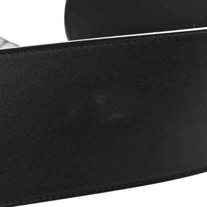 Gucci Moon Calfskin Pearl Double G 70mm Belt 80 32 Black Cream 7 of 7