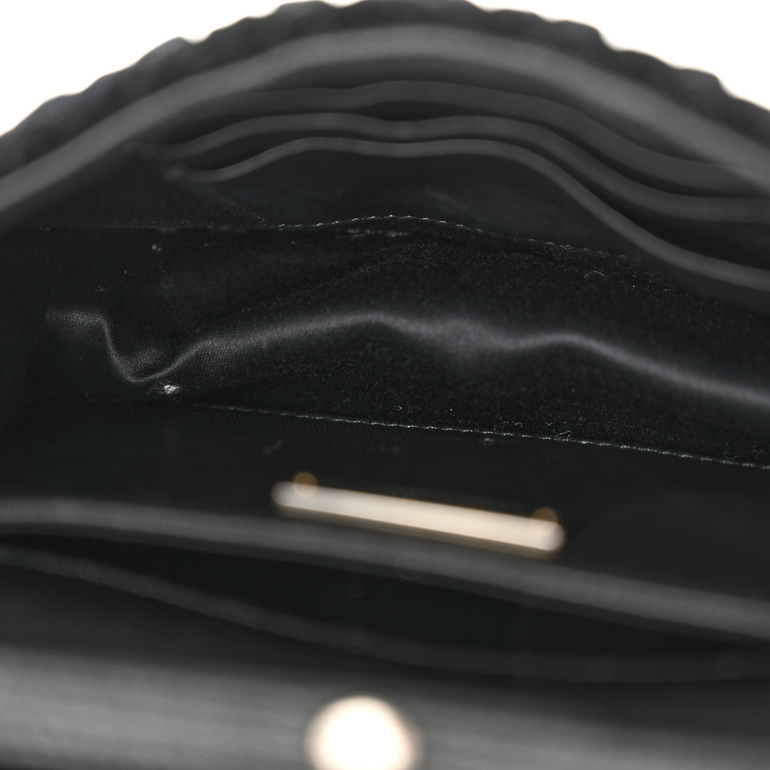 Miu Miu Velvet Matelasse Pearl Embellished Chain Black 11 of 13