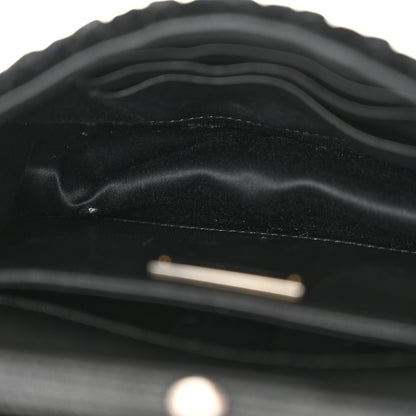 Miu Miu Velvet Matelasse Pearl Embellished Chain Black 11 of 13